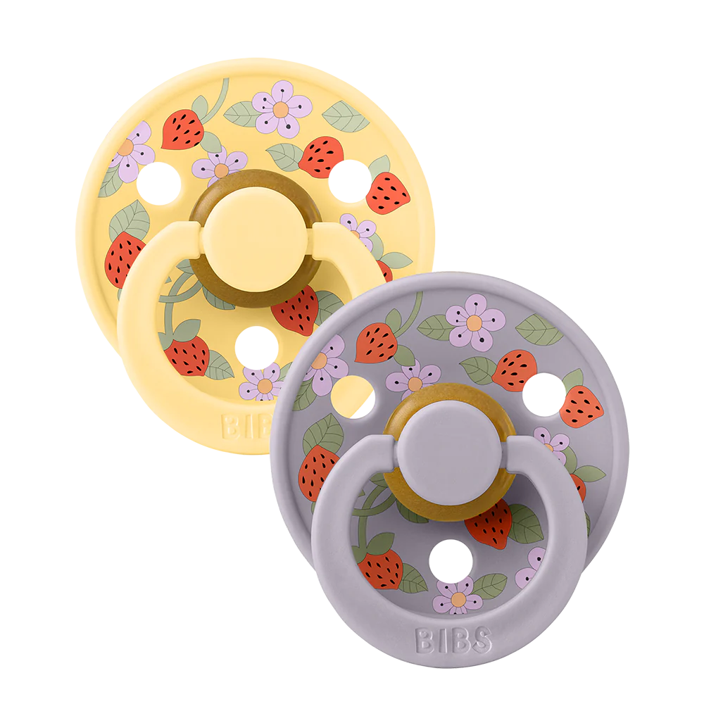 BIBS x LIBERTY Colour 2 Pack Strawberries & Cream - Pale Butter Mix