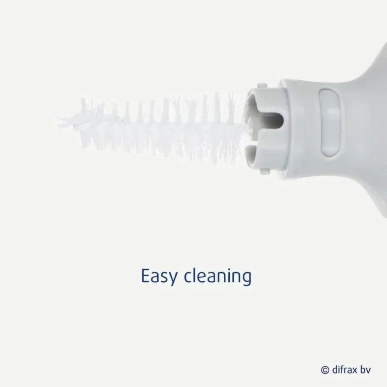Difrax 2-in-1 Deluxe Bottle Brush – BPA-Free, Dishwasher Safe, For Bottles & Teats