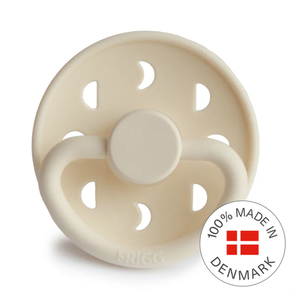 FRIGG Moon - Round Silicone Pacifier - Cream