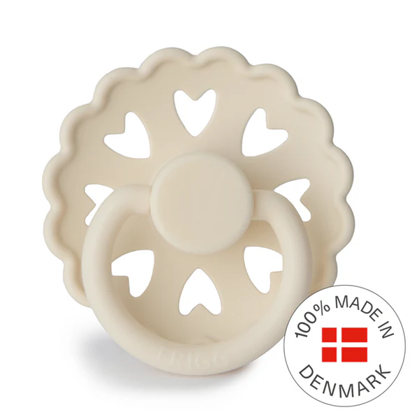 FRIGG Fairytale - Round Silicone Pacifier - The Ugly Duckling (Cream)