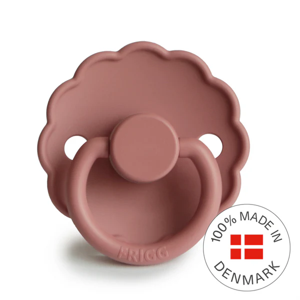FRIGG Daisy - Round Silicone Pacifier - Powder Blush