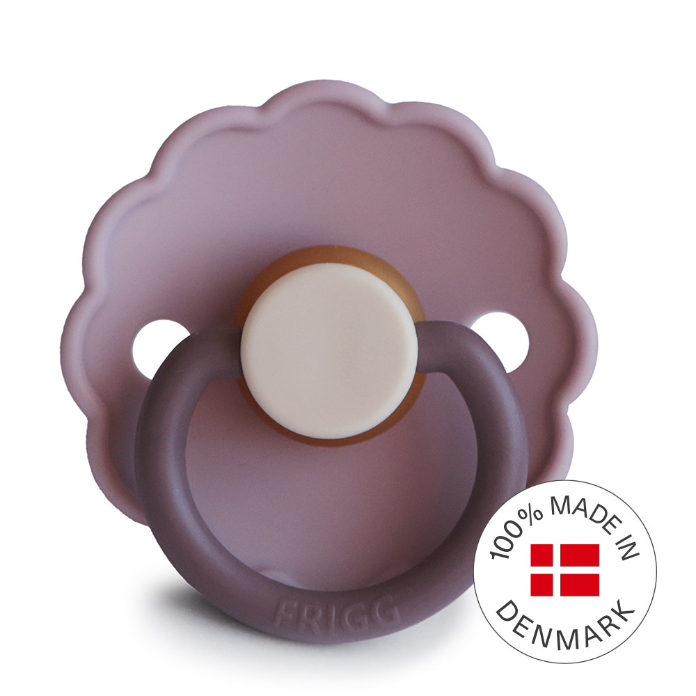 FRIGG Daisy Colourblock - Round Latex Pacifier - Lavender Haze