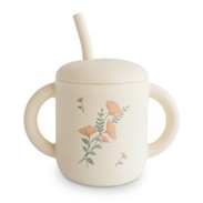 Mushie Silicone Training Cup & Straw