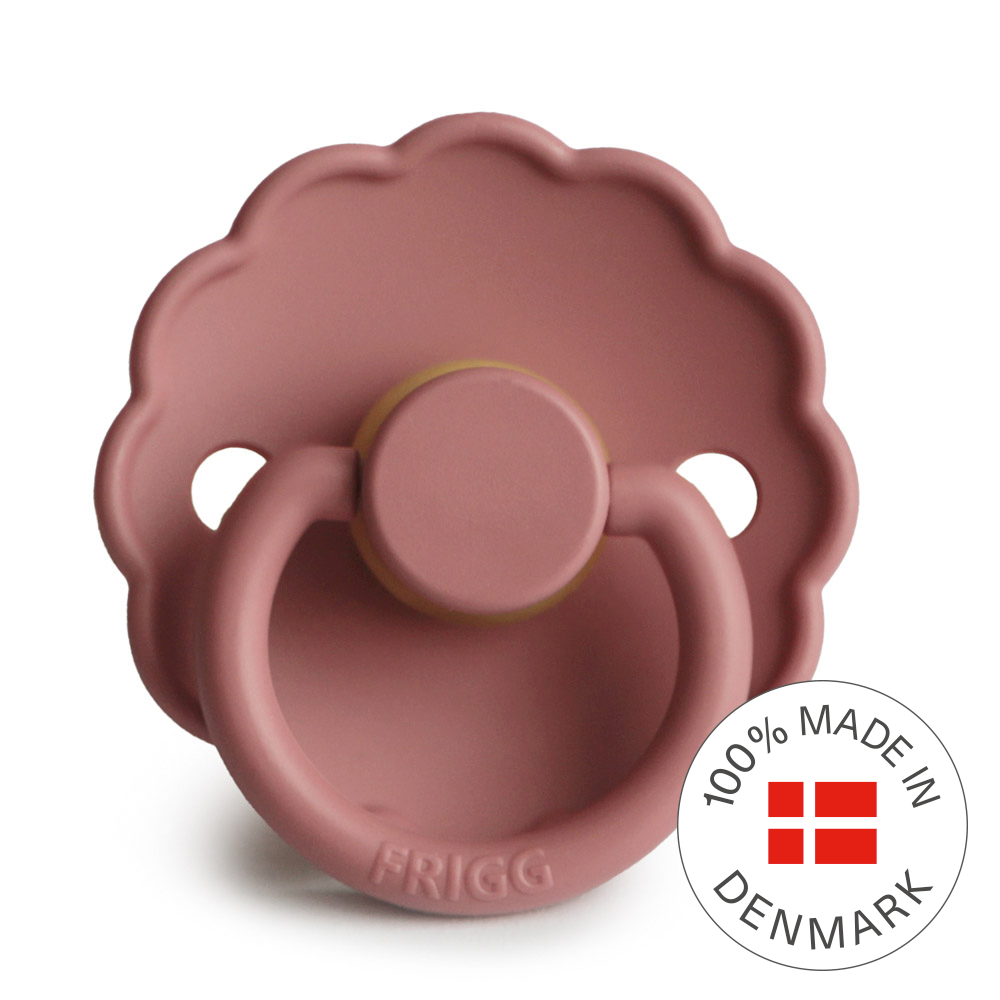 FRIGG Daisy - Round Latex Pacifier - Powder Blush