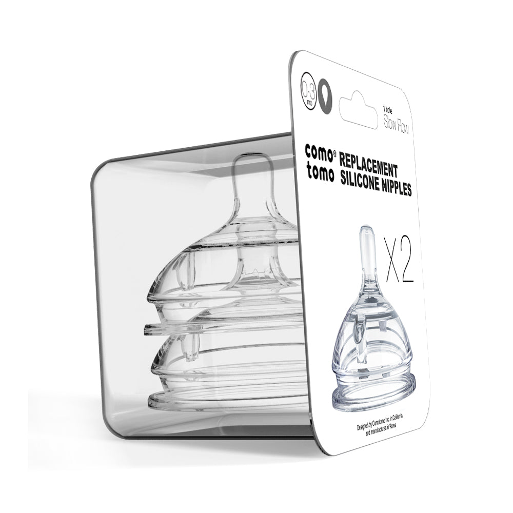 Comotomo Natural Flow Nipple Pack – Fast Flow (6+ Months, 3 Holes)