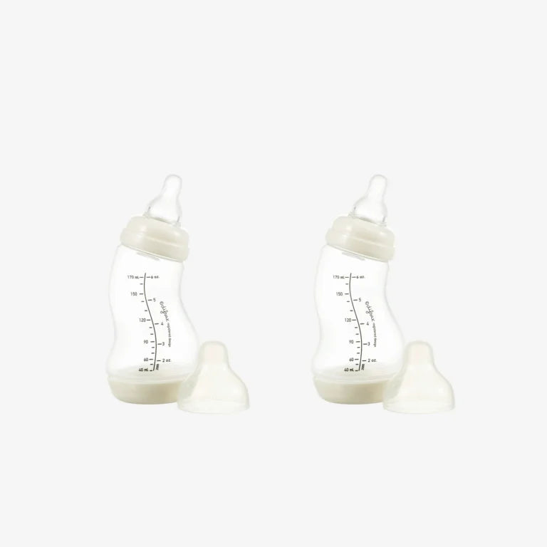 Difrax Newborn Starter Set – Anti-Colic Bottles & Pacifiers for 0-6 Months