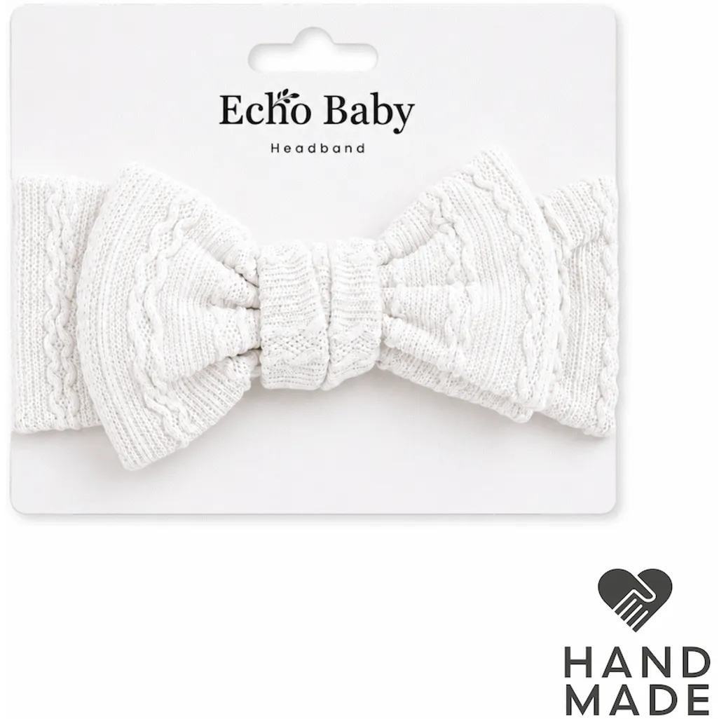 Echo Baby Bow Headband | Soft Handmade Baby Headband