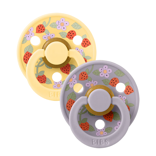 BIBS x LIBERTY Colour 2 Pack Strawberries & Cream - Pale Butter Mix