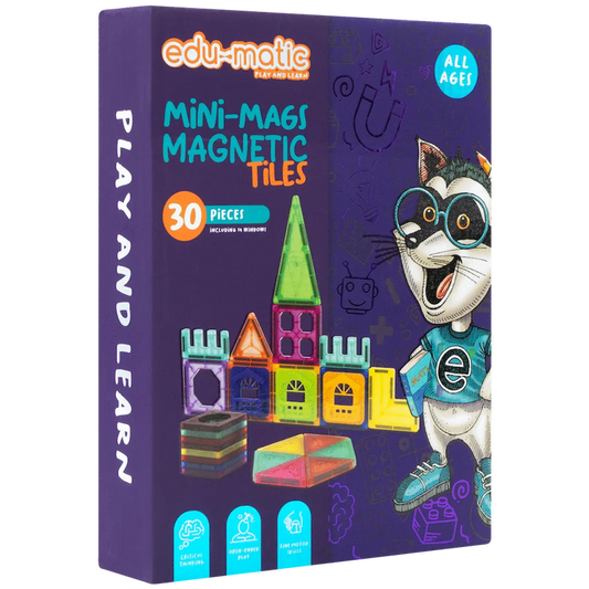 Edu-Matic Magnetic Tiles & Windows Set – 30 Piece