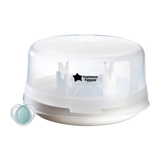 Tommee Tippee Microwave Steam Steriliser – Compact & Fast Bottle Steriliser (4-Minute Cycle)