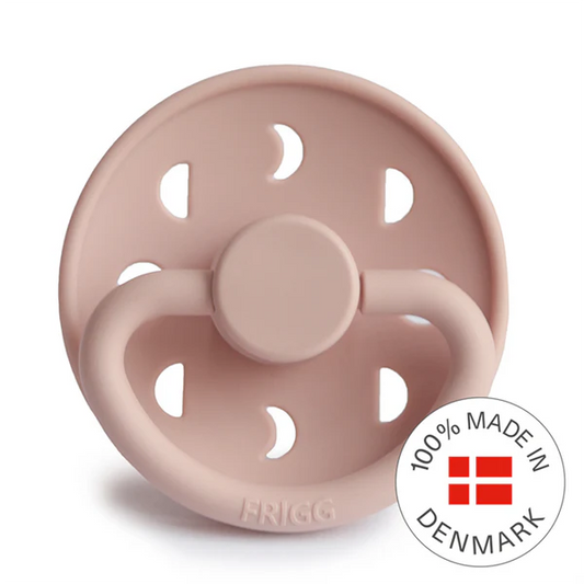 FRIGG Moon - Round Silicone Pacifier - Blush