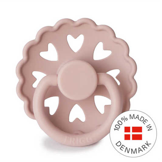 FRIGG Fairytale - Round Silicone Pacifier - The Little Match Girl (Blush)