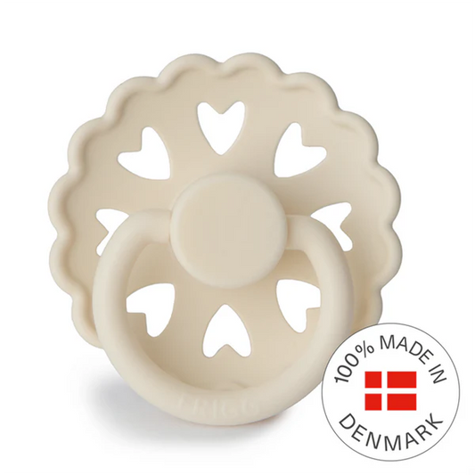 FRIGG Fairytale - Round Silicone Pacifier - The Ugly Duckling (Cream)