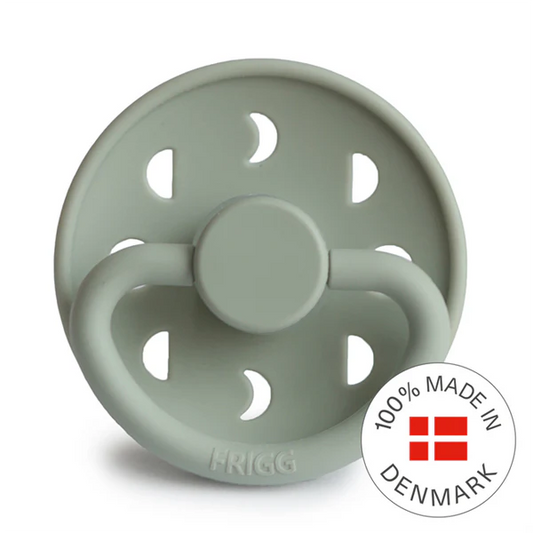 FRIGG Moon - Round Silicone Pacifier - Sage