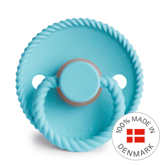 FRIGG Rope - Round Latex Pacifier - Waterfall (LIMITED SUMMER COLLECTION)