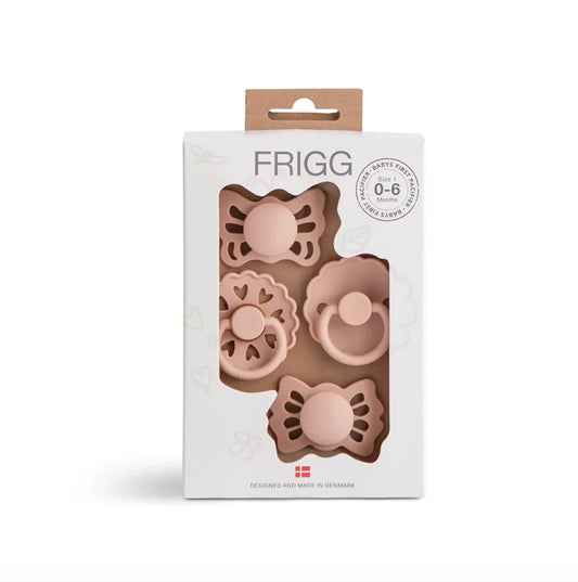 FRIGG Baby´s 1st pacifier - Floral Heart (Blush)