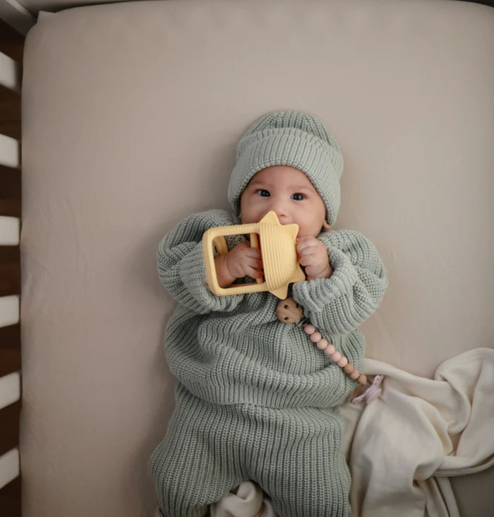 Mushie No-Drop Sensory Teethers