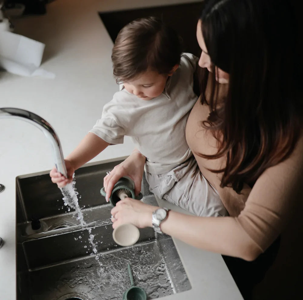 Mushie Silicone Baby Bottle Brush