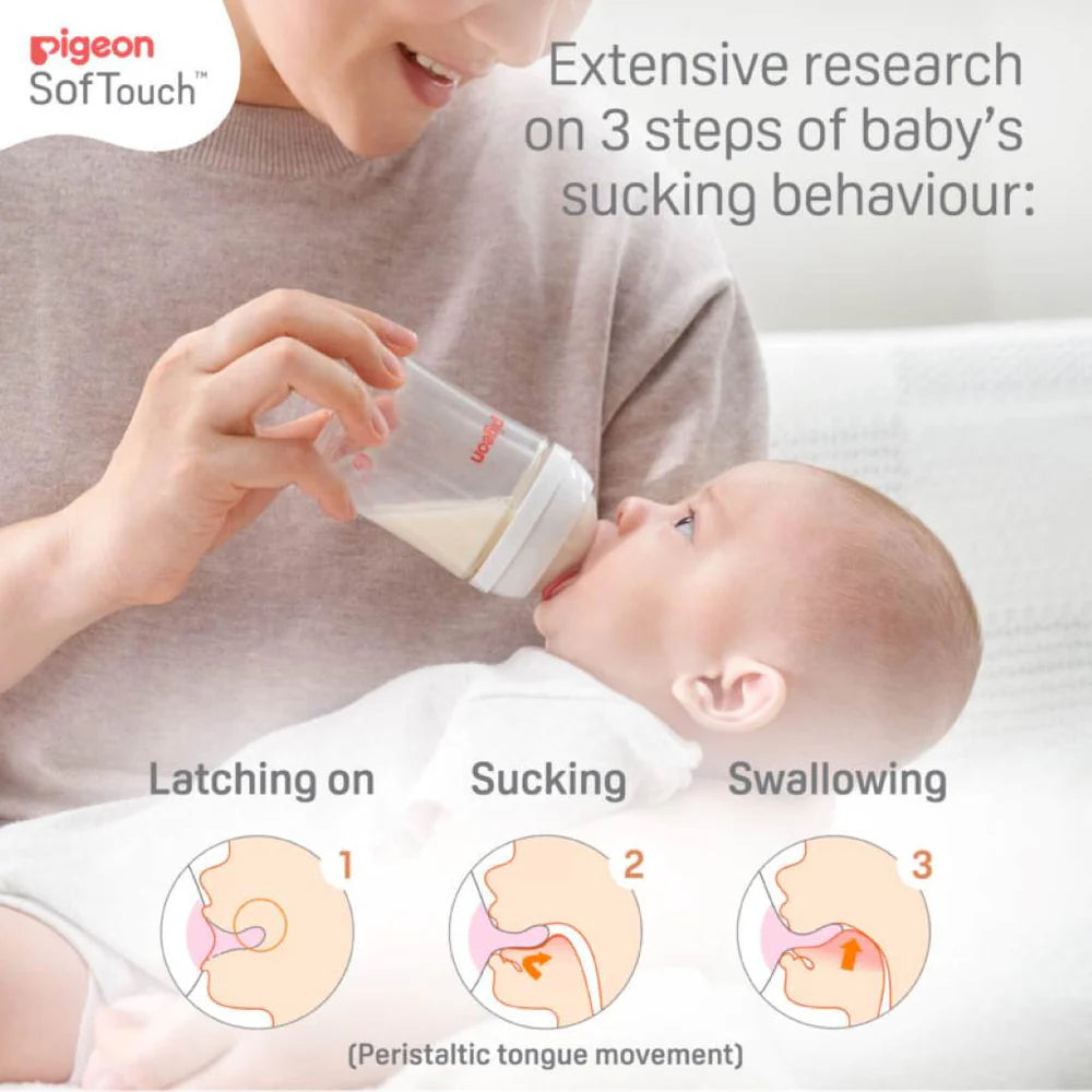 Pigeon SoftTouch Nursing Bottle 160ml – Twin Pack