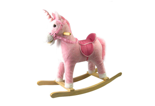 Kids Rocking Horse Pink Unicorn